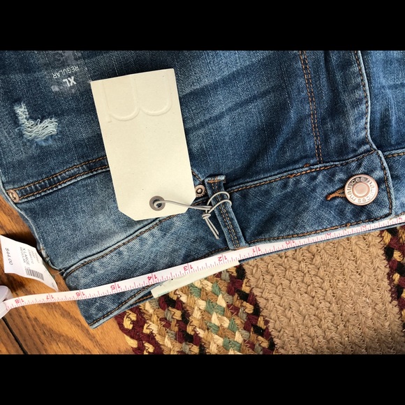 Denim flex 🔺high rise 🔺plaid back Jeggings - Picture 3 of 5